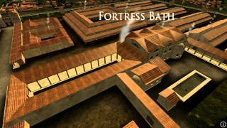 Animation of ancient Roman Fort in Caerleon Wales [upl. by Bocyaj]