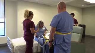 Physical Therapy Transfer Training  How To Transfer From Wheelchair To Bed [upl. by Koch679]