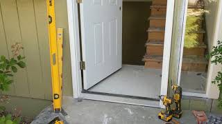 Jeld Wen Front Door Installation  Really crappy products and craftsmanship PART 1 [upl. by Lucho]