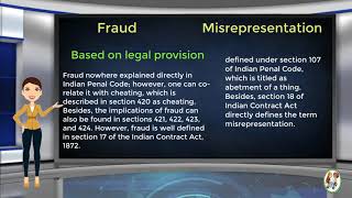 What is Difference Between Fraud amp Misrepresentation [upl. by Ranna64]