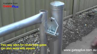 Gate Latch 2 way for round pipe and square [upl. by Alviani]