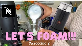 How To Foam Milk With Aeroccino 3 Make Coffee With Foam Tips amp Tricks  Easy Foamed Latte Recipe [upl. by Gitlow]