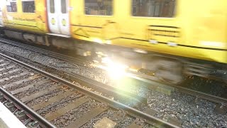 Merseyrail 507 009 making arcs at Birkdale station [upl. by Decker455]